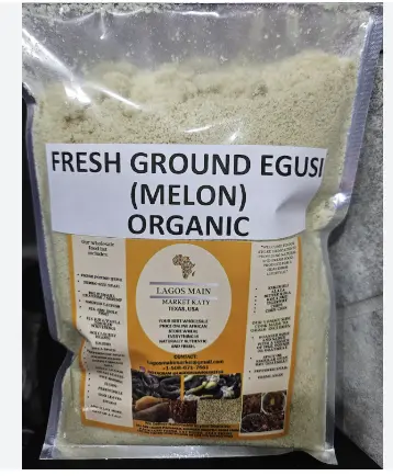 Egusi | Graines de melon moulues, savoureuses, biologiques et épluchées à la main (2 x 100 g) par Hot Pot Africa - Mode de vie sain Épices africaines