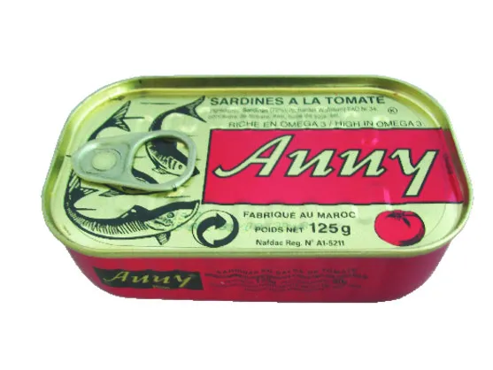 Sardines à la sauce tomate 125g en boite de 6