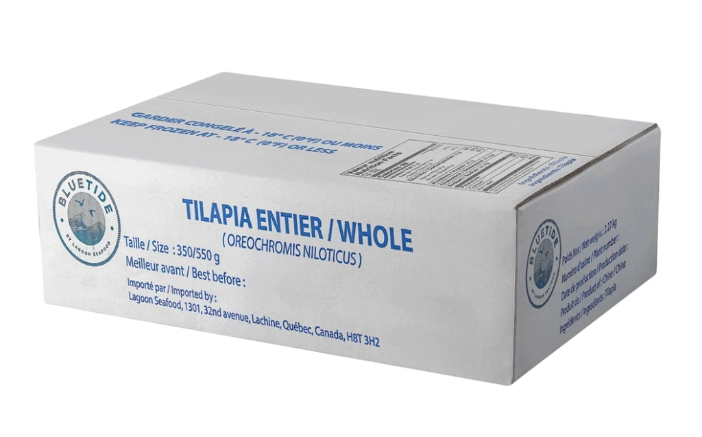 [EPIBL001] Carton de poisson tilapia (2.27kg/5lb)