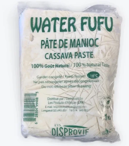 Frozen water fufu paste (made of cassava)-placali 