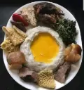 Achu Soup and Cocoyam Fufu Pre-cooked and frozen
