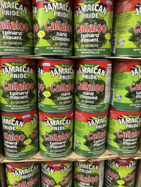 Callaloo en conserve – 24 boîtes par caisse