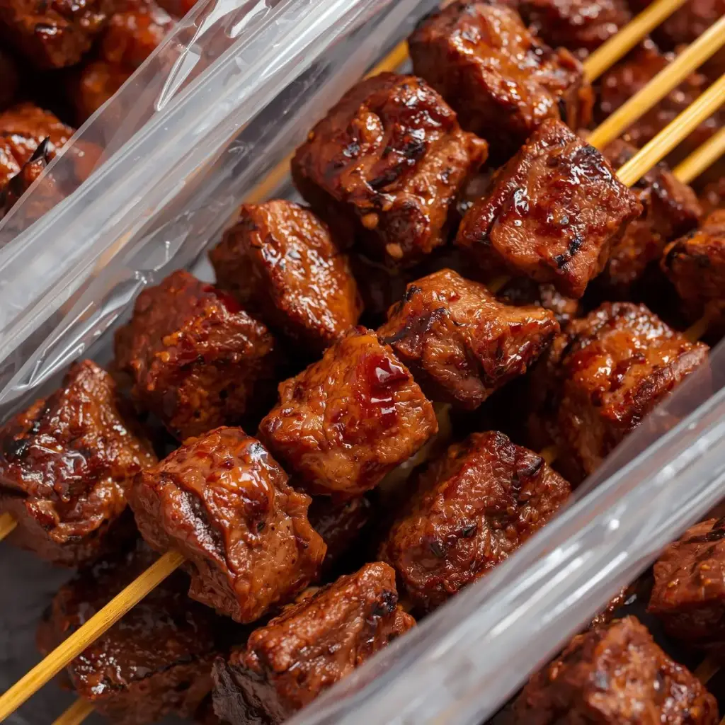 shukuya (suya) de boeuf Précuites et congelées