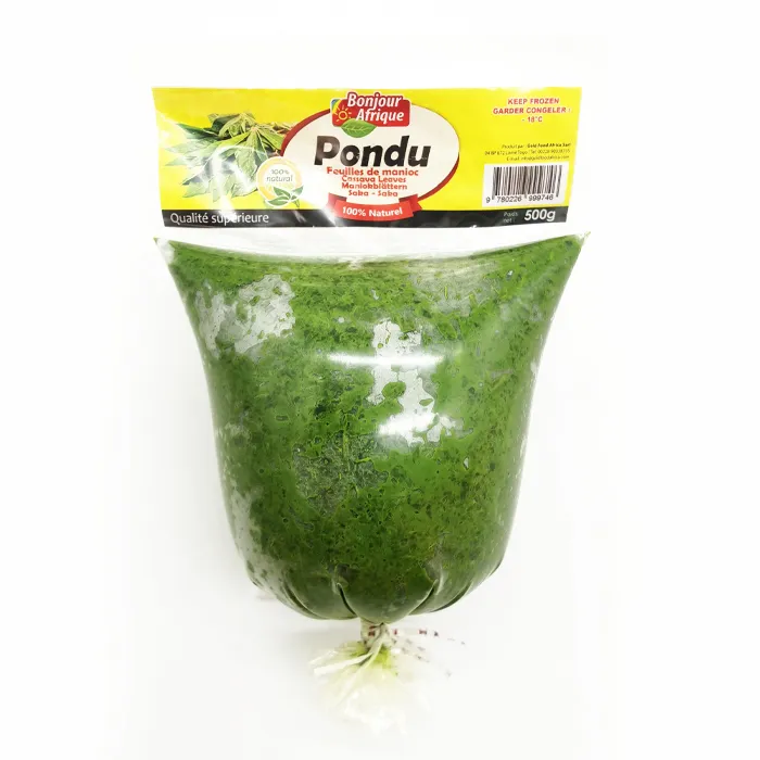 Frozen Cassava Leaves 500g (boite de 12)