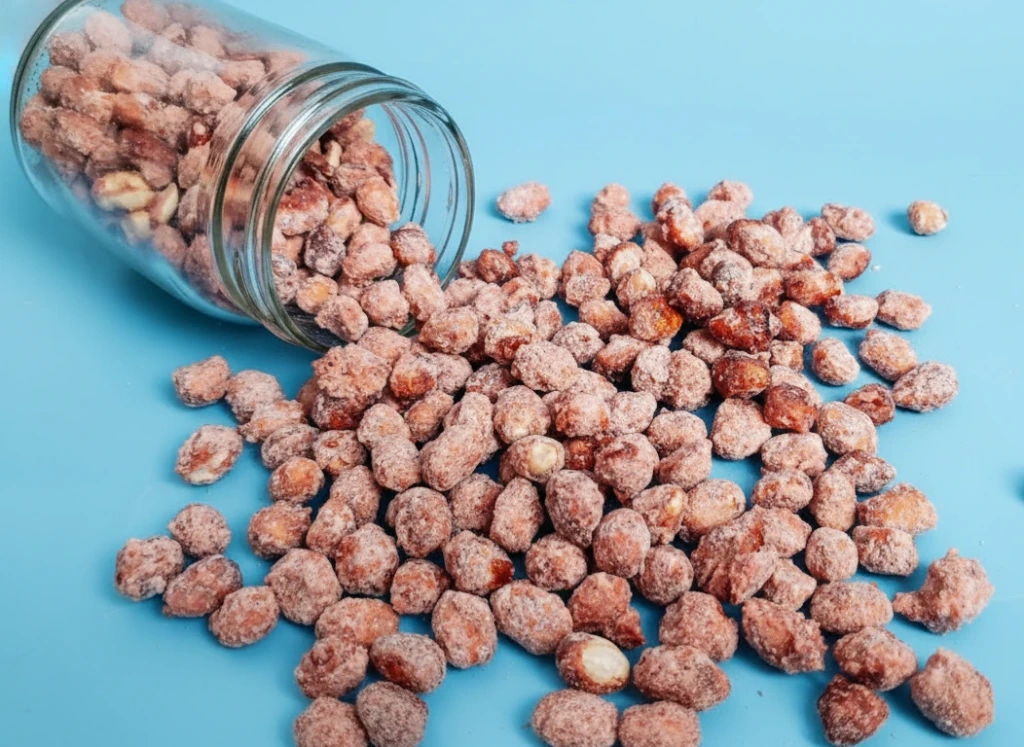 Caramel-Groundnut Sweet – Traditional Cameroonian Candied Peanuts in sachets ( box of 6 sachets)