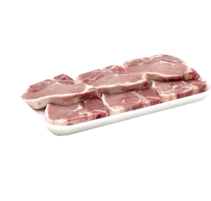 Côtelettes de longe de porc congelées avec os