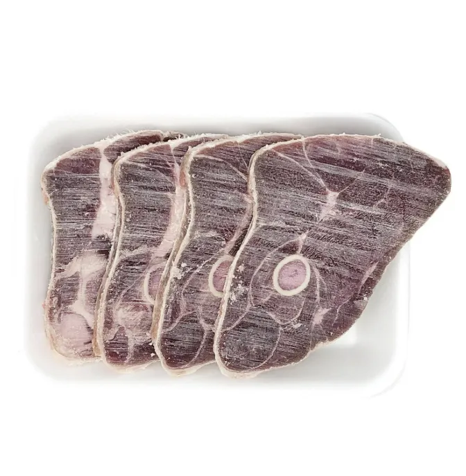 Jarret d'agneau congelé, coupé en tranches, 1,5 lb par paquet