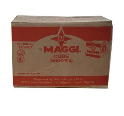 Carton de Cubes de Assaisonnement Maggi Star, 20 Paquets de 100 Cubes
