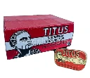 Sardines Titus, conservées dans de l'huile végétale, paquet de 50