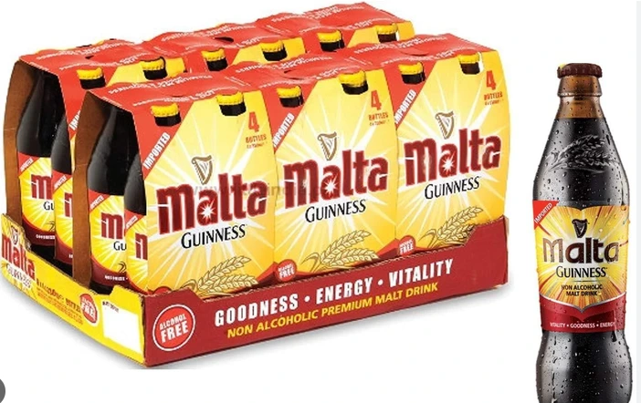 Malta Guinness,Carton of 24 Bottles, 330ml each