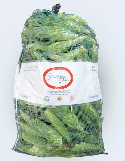 Maïs sucré frais, sac de 60 épis