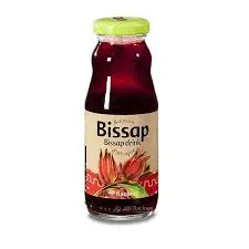 6x Jus d'Hibiscus / Bissap Bio, prêt à boire, peu sucré, en bouteille verre de 50cl (en boite de 6)