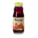 6x Jus d'Hibiscus / Bissap Bio, prêt à boire, sans sucre ajouté, en bouteille verre (en boite de 6)
